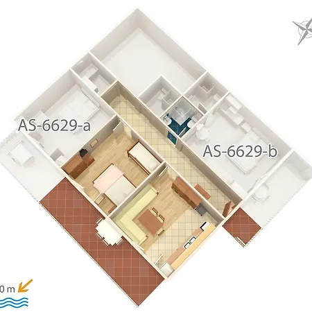 With A Parking Space Seline, Paklenica - 6629 *